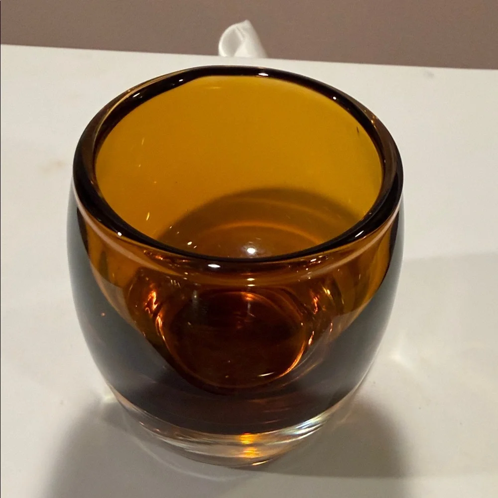 Crate&Barrel Glass Votive Holder, Set of 2